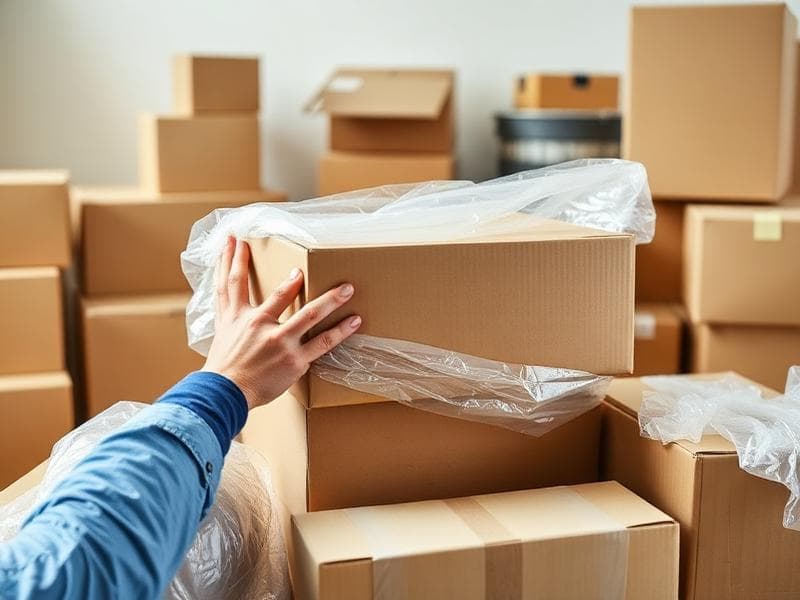 Home packing for a move in Siwan, Bihar